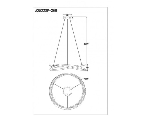 Подвесная люстра Swing A2522SP-2WH Arte Lamp Подвесная люстра Swing A2522SP-2WH Arte Lamp