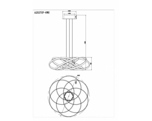 Подвесной светильник Swing A2527SP-6WH Arte Lamp Подвесной светильник Swing A2527SP-6WH Arte Lamp
