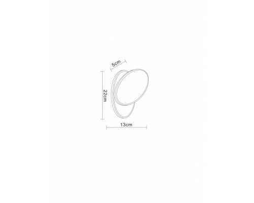 Настенный светильник Eclipse Oval A2601AP-1BK Arte Lamp