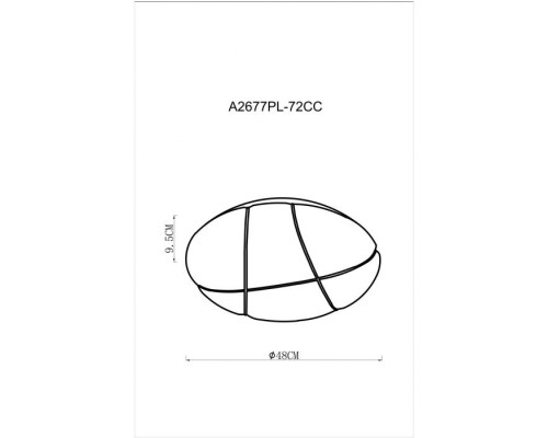 Потолочная люстра Biscotti A2677PL-72CC Arte Lamp Потолочная люстра Biscotti A2677PL-72CC Arte Lamp