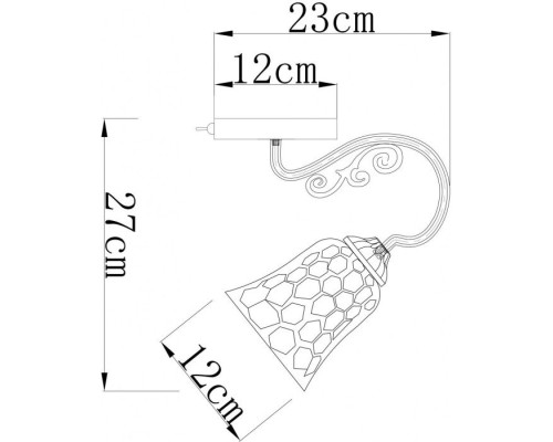 Бра Nicole A2702AP-1AB Arte Lamp Бра Nicole A2702AP-1AB Arte Lamp