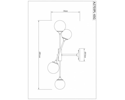 Потолочная люстра Marco A2703PL-6SG Arte Lamp Потолочная люстра Marco A2703PL-6SG Arte Lamp