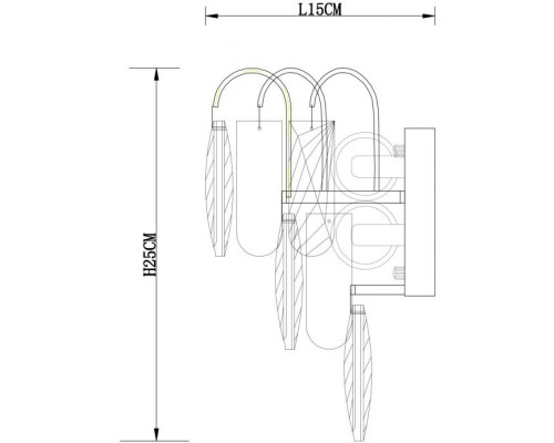 Бра Vivien A2719AP-2CC Arte Lamp Бра Vivien A2719AP-2CC Arte Lamp