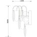 Бра Vivien A2719AP-2GO Arte Lamp