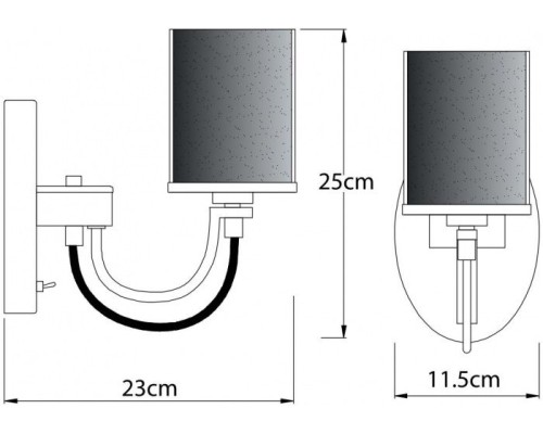 Бра Ombra A2995AP-1CC Arte Lamp Бра Ombra A2995AP-1CC Arte Lamp