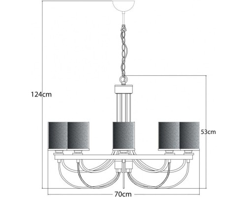 Подвесная люстра Ombra A2995LM-8CC Arte Lamp Подвесная люстра Ombra A2995LM-8CC Arte Lamp