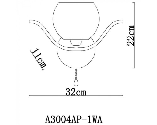 Бра Liverpool A3004AP-1WA Arte Lamp Бра Liverpool A3004AP-1WA Arte Lamp