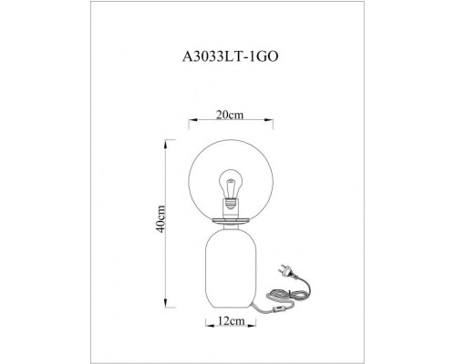 Настольная лампа Bolla-sola A3033LT-1GO Arte Lamp Настольная лампа Bolla-sola A3033LT-1GO Arte Lamp
