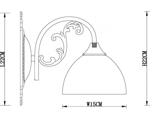 Бра Spica A3037AP-1AB Arte Lamp Бра Spica A3037AP-1AB Arte Lamp