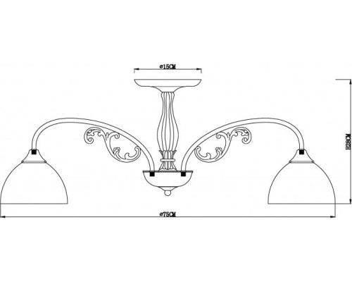 Потолочная люстра Spica A3037PL-8AB Arte Lamp Потолочная люстра Spica A3037PL-8AB Arte Lamp