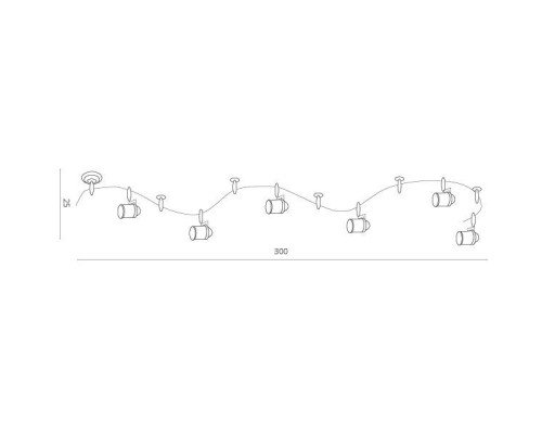 Трековая система в сборе Rail Kits A3056PL-6BK Arte Lamp Трековая система в сборе Rail Kits A3056PL-6BK Arte Lamp