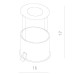 Точечный светильник Natale A3110PL-1WH Arte Lamp