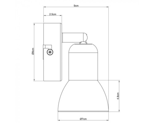 Спот Falena A3115AP-1SS Arte Lamp Спот Falena A3115AP-1SS Arte Lamp