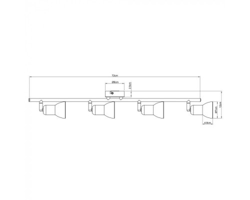 Спот Falena A3115PL-4SS Arte Lamp