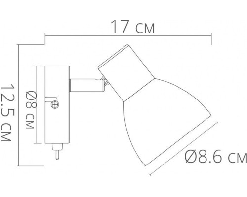 Спот Falena A3117AP-1BK Arte Lamp Спот Falena A3117AP-1BK Arte Lamp