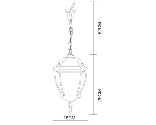Уличный подвесной светильник Pegasus A3151SO-1WG Arte Lamp Уличный подвесной светильник Pegasus A3151SO-1WG Arte Lamp