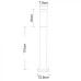 Наземный светильник Salire A3157PA-1SS Arte Lamp