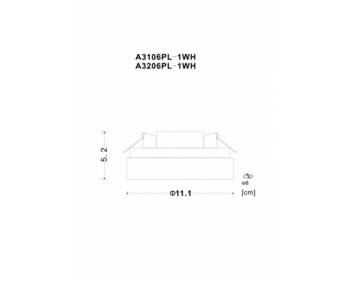 Потолочный светильник Gamba A3206PL-1WH Arte Lamp Потолочный светильник Gamba A3206PL-1WH Arte Lamp