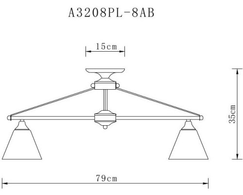 Потолочная люстра Copter A3208PL-8AB Arte Lamp Потолочная люстра Copter A3208PL-8AB Arte Lamp