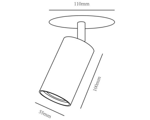Точечный светильник Cefeo A3214PL-1BK Arte Lamp