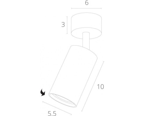 Спот Aquarius A3216PL-1GY Arte Lamp Спот Aquarius A3216PL-1GY Arte Lamp