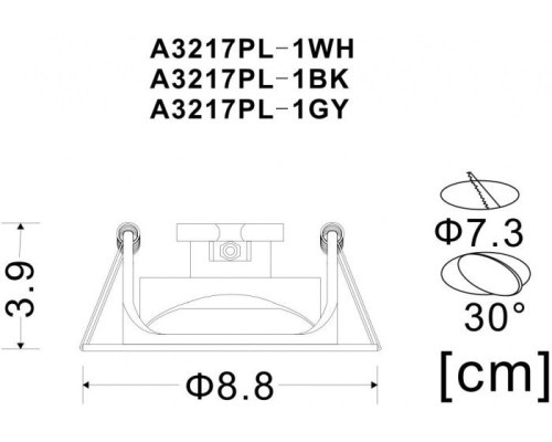 Точечный светильник Accento A3217PL-1BK Arte Lamp Точечный светильник Accento A3217PL-1BK Arte Lamp
