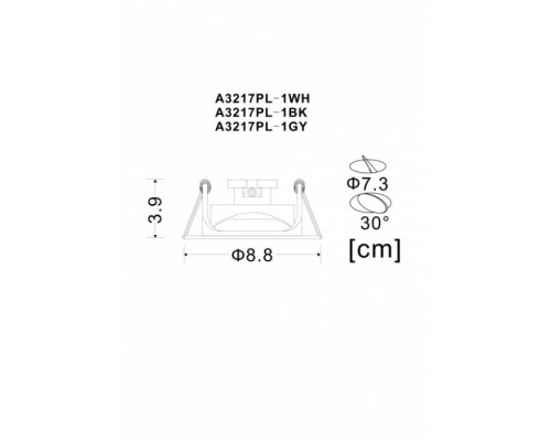 Точечный светильник Accento A3217PL-1GY Arte Lamp Точечный светильник Accento A3217PL-1GY Arte Lamp