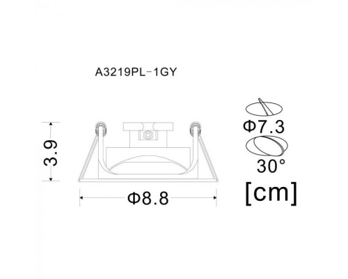 Точечный светильник Accento A3219PL-1GY Arte Lamp Точечный светильник Accento A3219PL-1GY Arte Lamp
