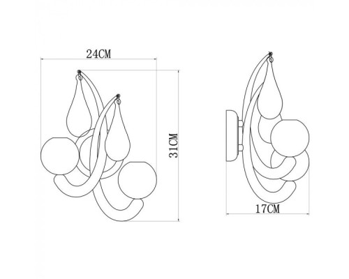 Бра Sigma A3229AP-2WH Arte Lamp