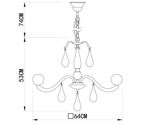 Подвесная люстра Sigma A3229LM-6CC Arte Lamp Подвесная люстра Sigma A3229LM-6CC Arte Lamp