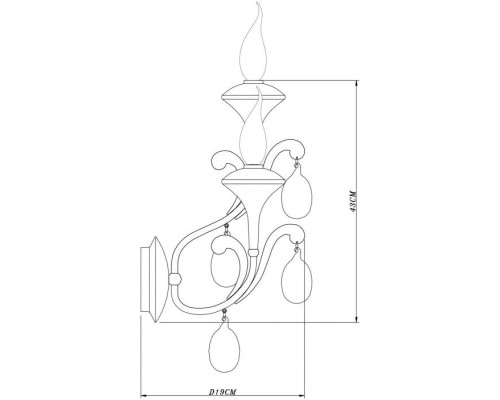 Бра Montmartre A3239AP-2WH Arte Lamp