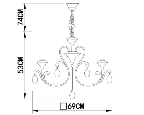 Подвесная люстра Montmartre A3239LM-6WH Arte Lamp Подвесная люстра Montmartre A3239LM-6WH Arte Lamp