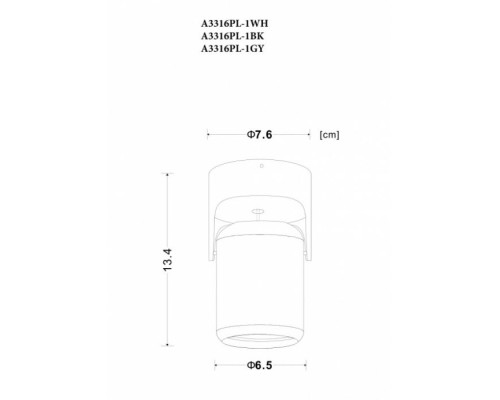 Спот Libra A3316PL-1GY Arte Lamp Спот Libra A3316PL-1GY Arte Lamp
