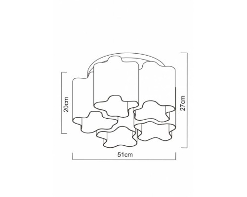 Потолочная люстра Serenata A3459PL-5AB Arte Lamp Потолочная люстра Serenata A3459PL-5AB Arte Lamp
