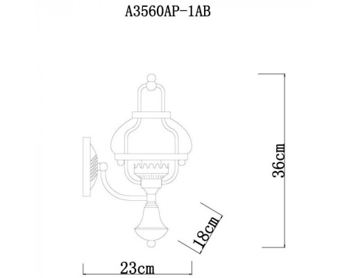 Бра Armstrong A3560AP-1AB Arte Lamp