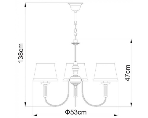 Подвесная люстра Alice A3579LM-3AB Arte Lamp Подвесная люстра Alice A3579LM-3AB Arte Lamp