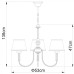 Подвесная люстра Alice A3579LM-3AB Arte Lamp