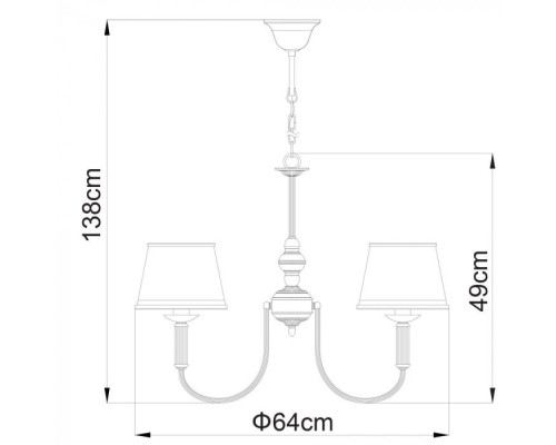 Подвесная люстра Alice A3579LM-5AB Arte Lamp Подвесная люстра Alice A3579LM-5AB Arte Lamp