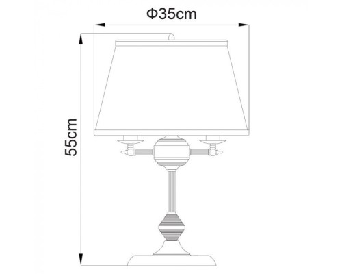 Настольная лампа Alice A3579LT-3AB Arte Lamp Настольная лампа Alice A3579LT-3AB Arte Lamp
