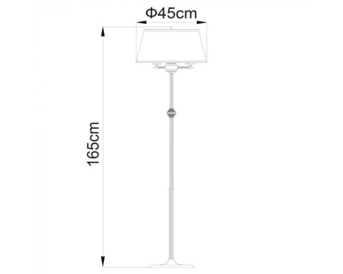 Торшер Alice A3579PN-3AB Arte Lamp Торшер Alice A3579PN-3AB Arte Lamp