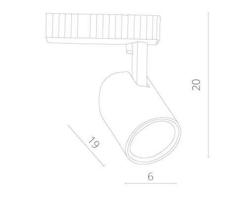Трековый светильник Striscia A3607PL-1BK Arte Lamp Трековый светильник Striscia A3607PL-1BK Arte Lamp