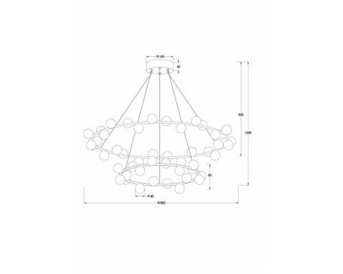 Подвесная люстра Dexter A3619SP-48BK Arte Lamp Подвесная люстра Dexter A3619SP-48BK Arte Lamp
