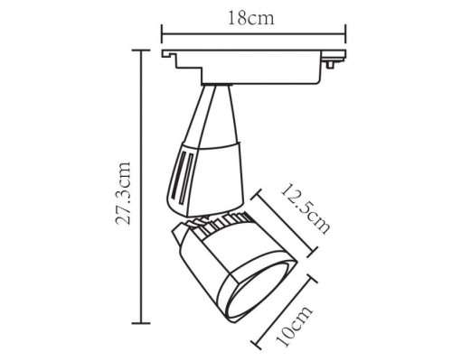 Трековый светильник Lynx A3830PL-1BK Arte Lamp Трековый светильник Lynx A3830PL-1BK Arte Lamp