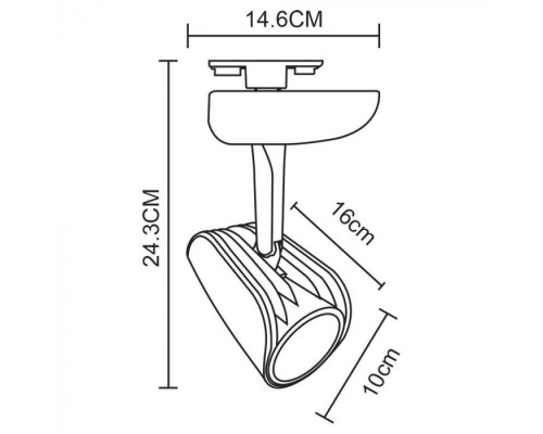 Трековый светильник Lynx A3930PL-1BK Arte Lamp Трековый светильник Lynx A3930PL-1BK Arte Lamp