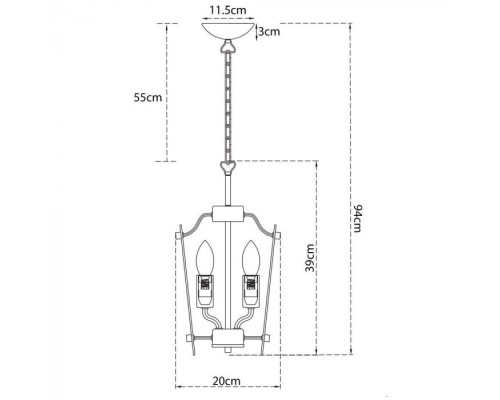 Подвесная люстра Sandro A3938SP-4CC Arte Lamp Подвесная люстра Sandro A3938SP-4CC Arte Lamp