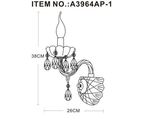 Бра Teatro A3964AP-1WH Arte Lamp Бра Teatro A3964AP-1WH Arte Lamp