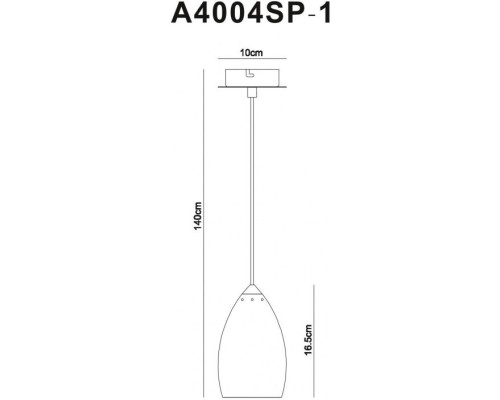 Подвесной светильник Atlantis A4004SP-1WH Arte Lamp Подвесной светильник Atlantis A4004SP-1WH Arte Lamp