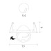 Точечный светильник Accento A4009PL-1BK Arte Lamp