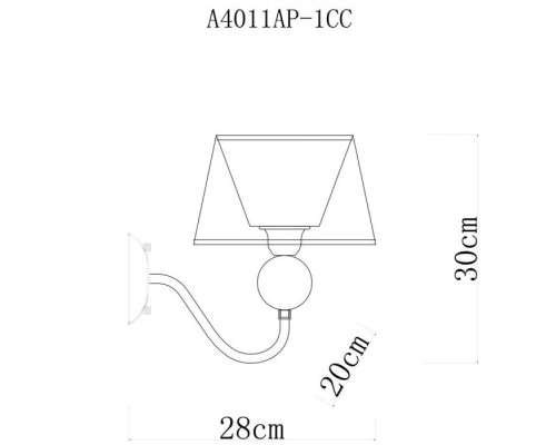 Бра Turandot A4011AP-1CC Arte Lamp Бра Turandot A4011AP-1CC Arte Lamp