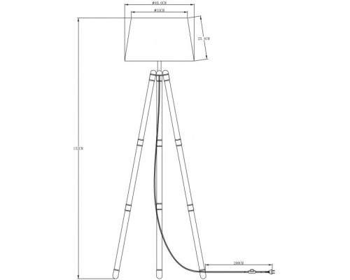 Торшер Wasat A4023PN-1CC Arte Lamp